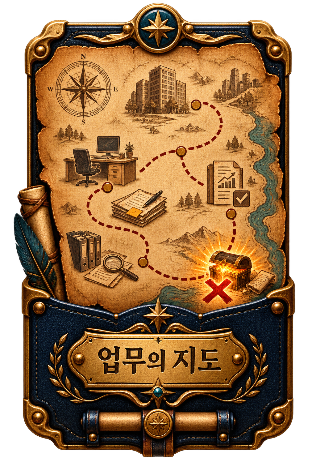 업무 중 개인정보 보호수칙으로 향하는 보물지도